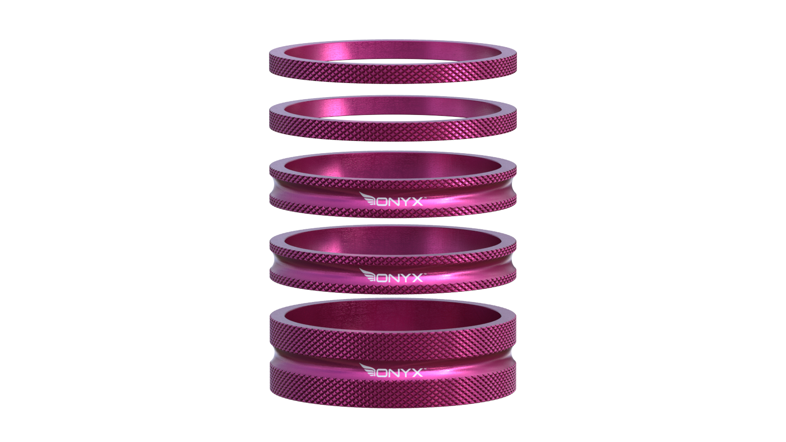 Salt Spacer Set (3 5 8 10mm) 1-1/8' poliert