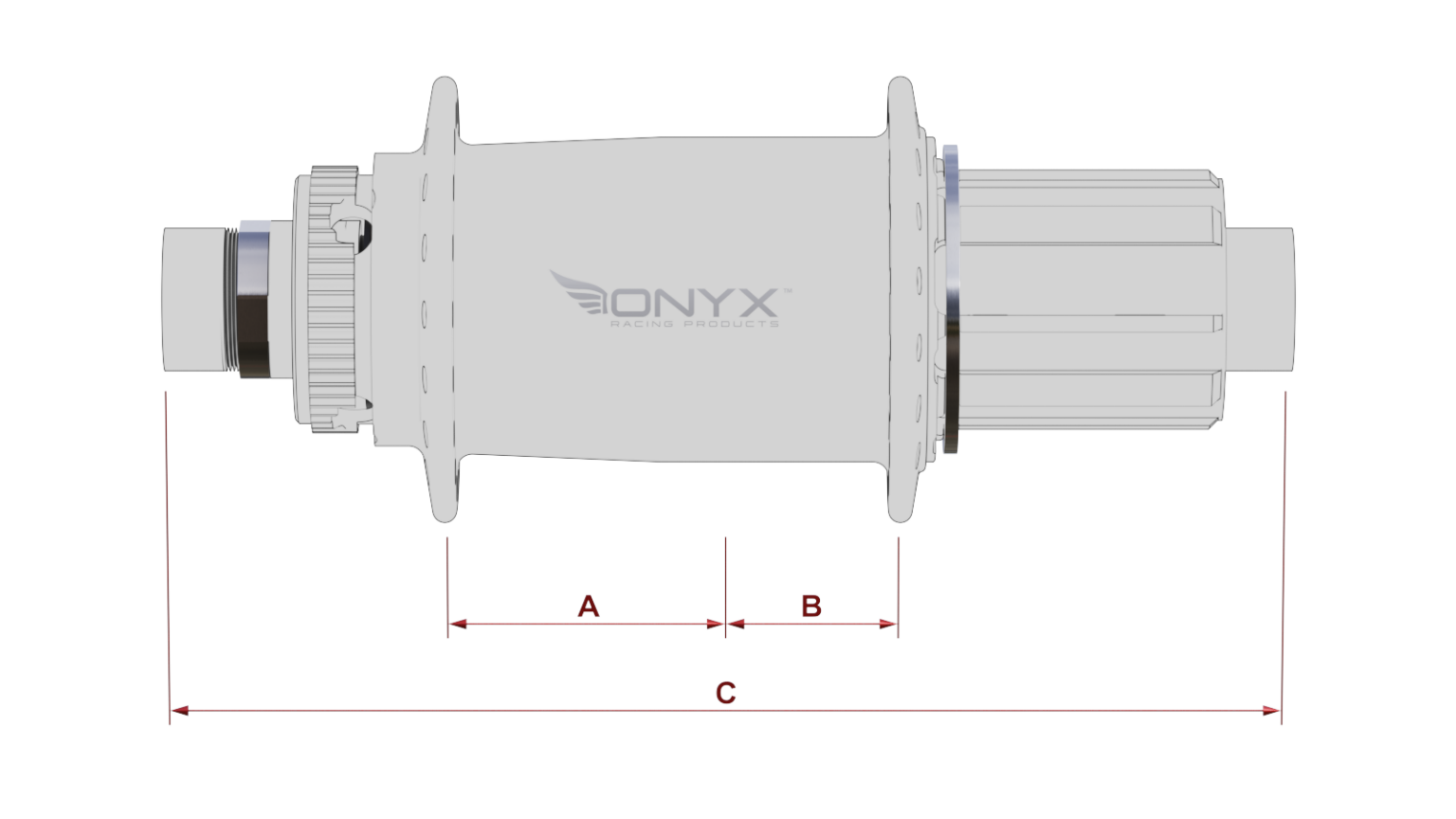 Onyx Mtb Mfu Boost Cl Hg Spd Thru Bolt Rear Hub Onyx Racing