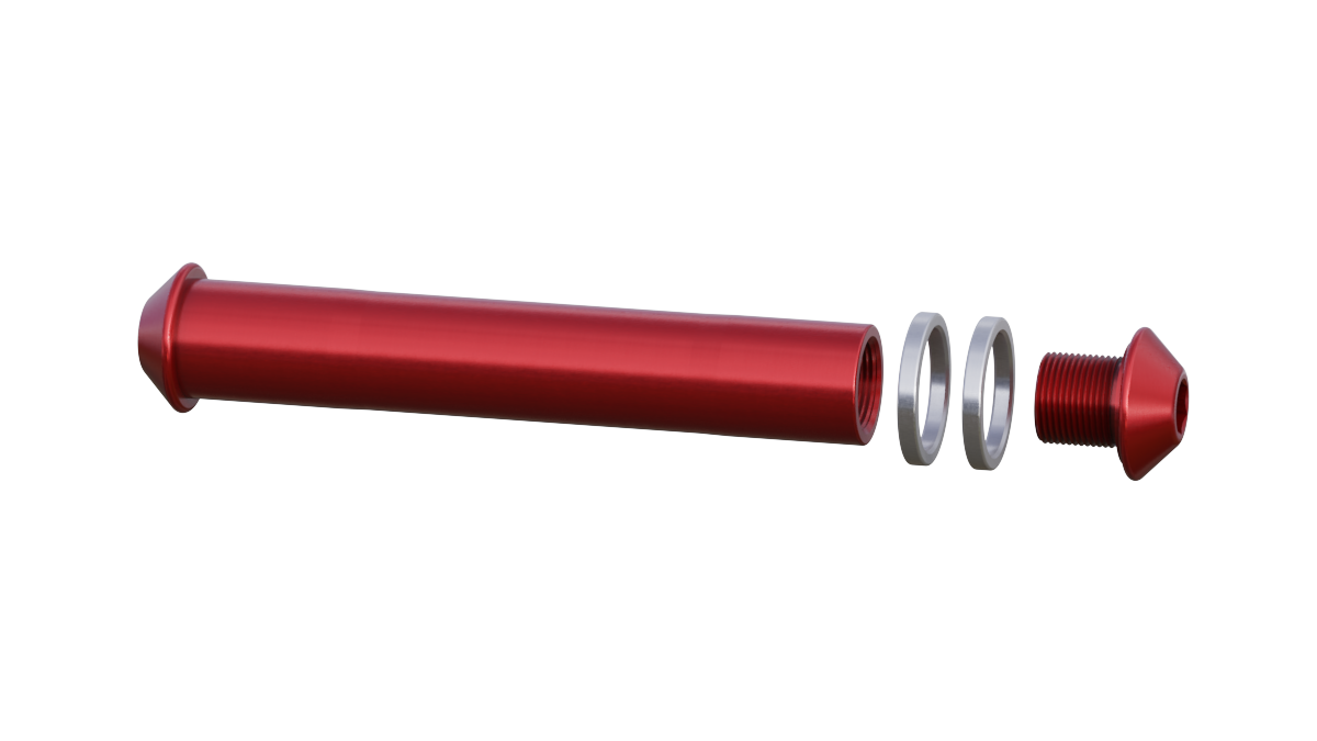 HEXLOX 120mm スルーアクスル　key付き Hexlox quick release axle - protection against theft