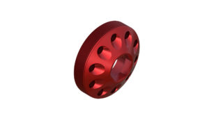 Onyx Axle Cap 083992 in Red
