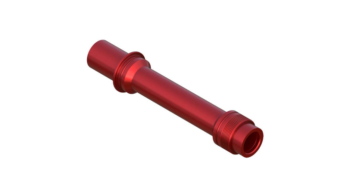 Onyx Axle, Front - FAT CL 142-15mm Thru 094408 in Red