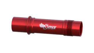 Onyx Axle, Front - MTB BOOST CL 110-20mm Thru 099965 Onyx Logo in Red