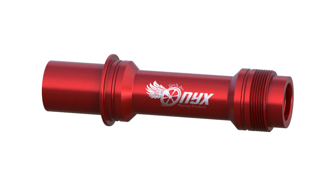 Onyx Axle, Front - MTB CL 15mm Thru 086715 Onyx Logo in Red