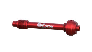 Onyx Axle, Front - ROAD 083149 Onyx Logo in Red
