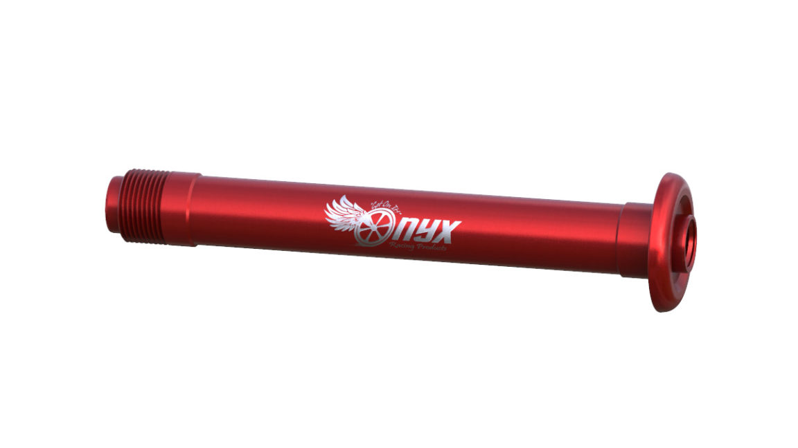 Onyx Axle, Rear - TRACK 084019 Onyx Logo in Red