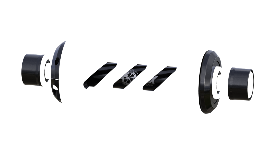 Onyx BMX 100/10mm Bolt-on Helix Front Hub - Onyx Racing Products