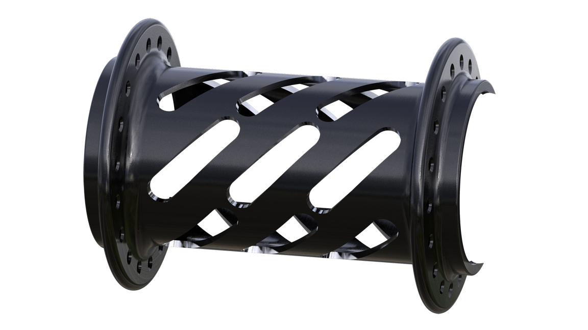 Onyx BMX 100/15mm Thru-bolt Helix Front Hub - Onyx Racing Products