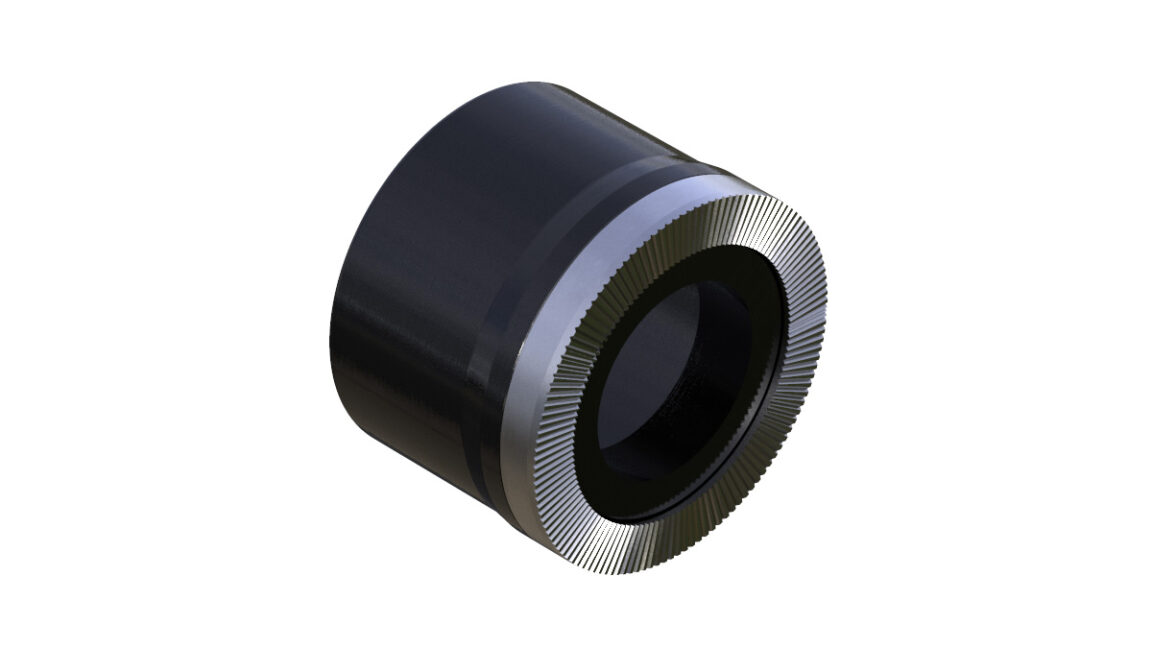 Onyx Cone, Knurled - 10mm 100384 in Black
