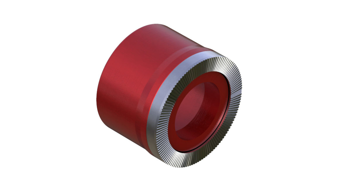 Onyx Cone, Knurled - 10mm 100384 in Red