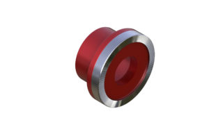 Onyx Cone, Knurled - 10mm x 25mm 100394 in Red