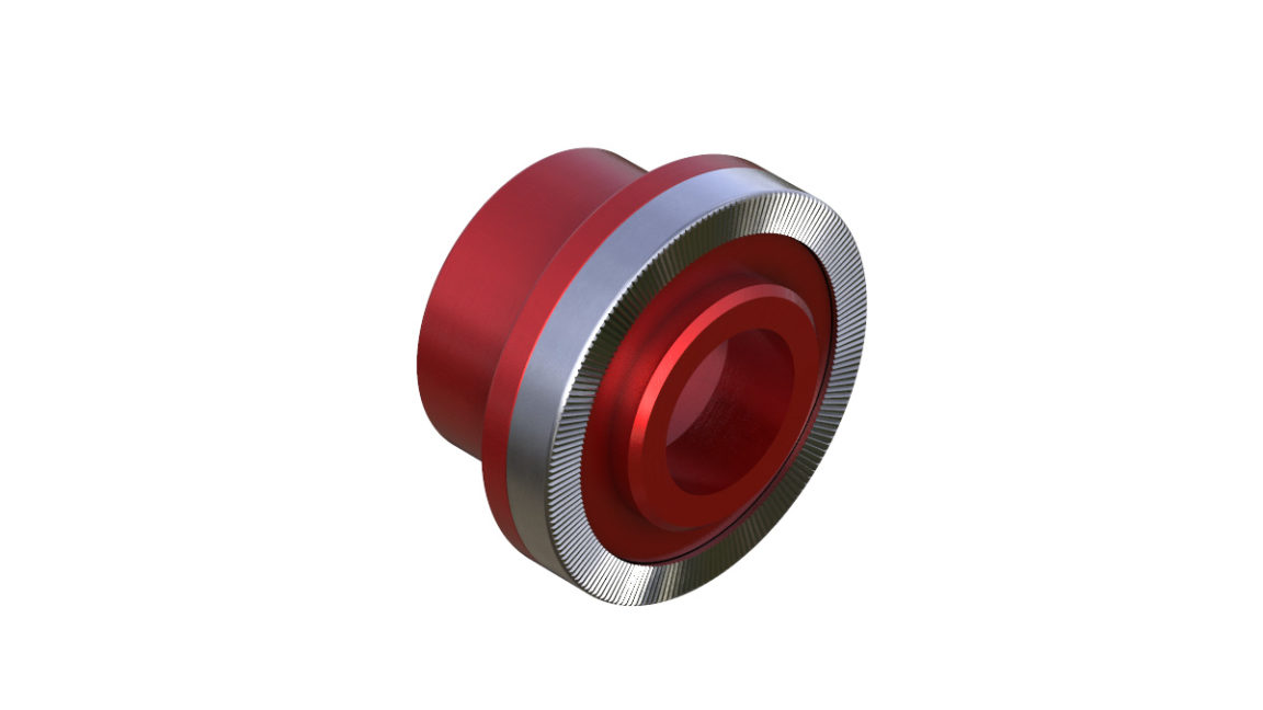 Onyx Cone, Knurled - 15mm x 10mm 100385 in Red