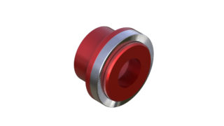 Onyx Cone, Knurled - 20mm x 10mm 100390 in Red