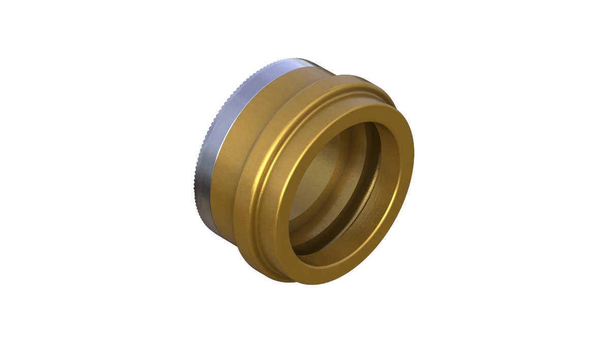Endcap, Knurled - Left, ISO 12mm Thru - Onyx Racing Products