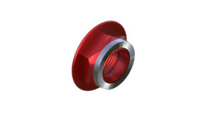 Onyx Endcap, Knurled - Right, HG 12mm Thru 100383 in Red
