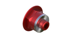 Onyx Endcap, Knurled - Right, HG QR 100404 in Red
