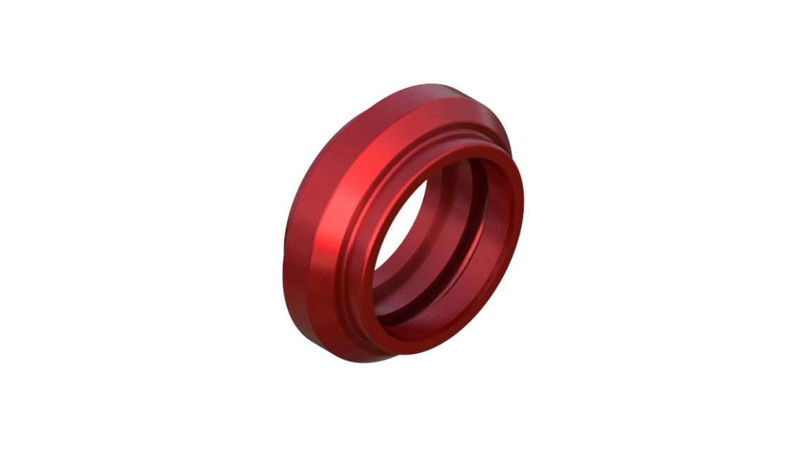 Onyx Endcap - Left, 15mm Thru 042551 in Red