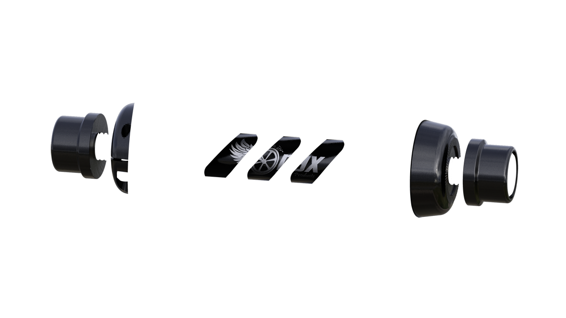 Onyx TRACK 100/8mm Bolt-on Helix Front Hub - Onyx Racing