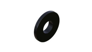 Onyx Washer, Flat 8mm 099046 in Black